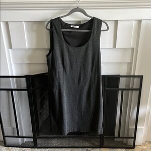 DKNYc Grey Jumper dress, sleeveless, Side Zipper, Large